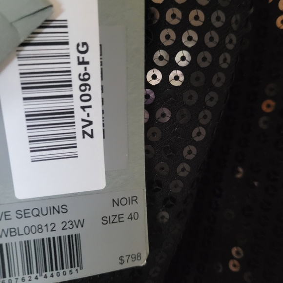 ZADIG & VOLTAIRE Sequin Black Blazer. NWT - Picture 12 of 12
